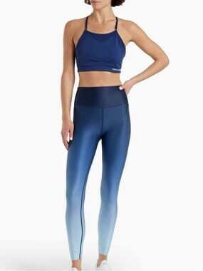 Good American Blue Ombre Core Strengthening Stretch Leggings